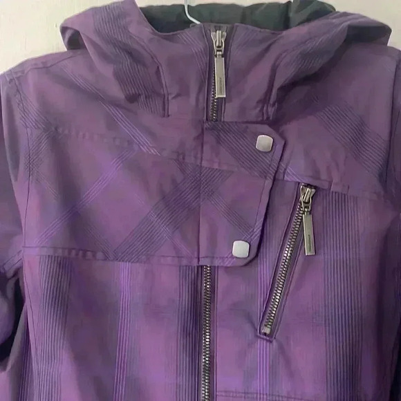 Marmot membrain waterproof-plaid hooded jacket - Picture 3 of 9